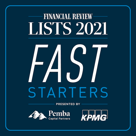 Tidewell Recognised in AFR Fast Starters